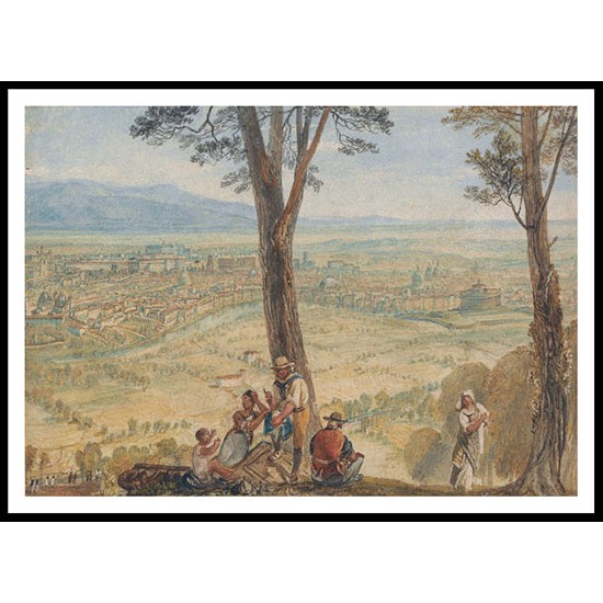 Rome from Monte Mario 1818, A New Print Of a J. M. W Turner Painting