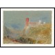 Rosy Tower on Rock 1826, A New Print Of a J. M. W Turner Painting