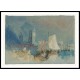 Rouen The Towers of the Cathedral Seen beyond a Sailing Boat 1832, A New Print Of a J. M. W Turner Painting