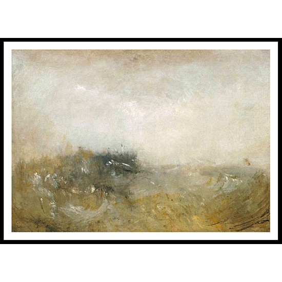 Rough Sea 1840 45, A New Print Of a J. M. W Turner Painting