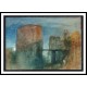 Round Tower Twilight 1830, A New Print Of a J. M. W Turner Painting