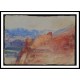 Ruins on Rock 1834, A New Print Of a J. M. W Turner Painting