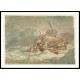 Sailors Getting Pigs on Board a Boat in a Choppy Sea 1792 93, A New Print Of a J. M. W Turner Painting