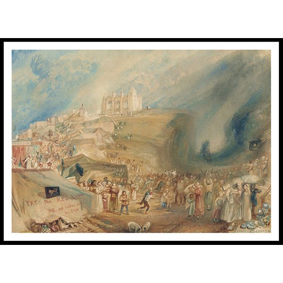 Saint Catherine's Hill Guildford Surrey 1830, A New Print Of a J. M. W Turner Painting