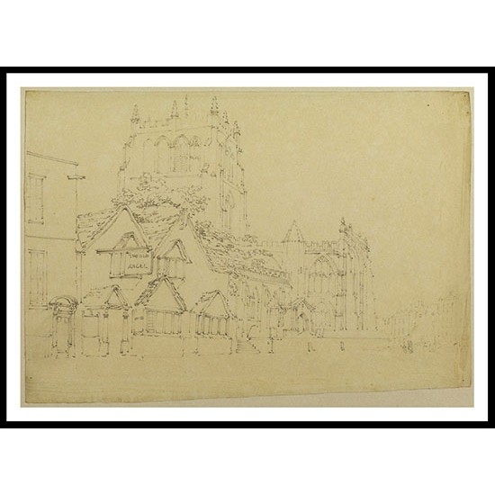 Saint Mary's Church Nottingham 1794, A New Print Of a J. M. W Turner Painting