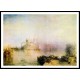 Santa Maria della Salute and Dogana, A New Print Of a J. M. W Turner Painting