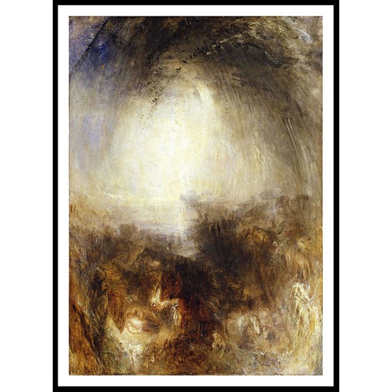 Shade and Darkness the Evening of the Deluge 1843, A New Print Of a J. M. W Turner Painting