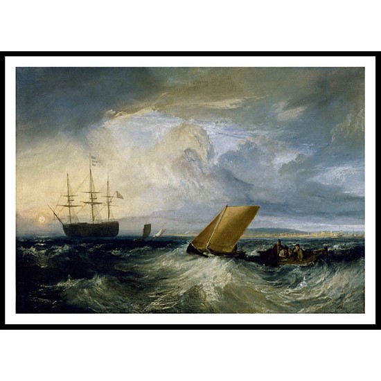 Sheerness as seen from the Nore 1808, A New Print Of a J. M. W Turner Painting