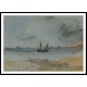 Ship Aground Brighton 1830, A New Print Of a J. M. W Turner Painting