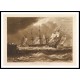 Ships in a Breeze 1808, A New Print Of a J. M. W Turner Painting