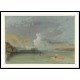 Shoal on the Seine with an Approaching Steamer 1832, A New Print Of a J. M. W Turner Painting