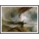 Snow Storm – Steam Boat off a Harbor’s Mouth Making Signals in Shallow Water 1842, A New Print Of a J. M. W Turner Painting