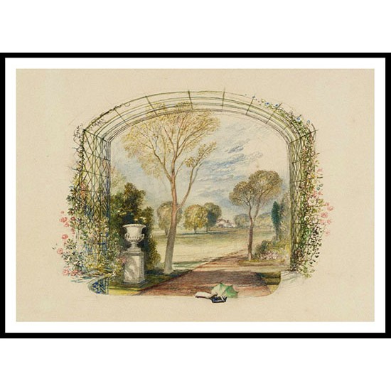 St Anne's Hill II In the Garden for Rogers's 'Poems' 1830 32, A New Print Of a J. M. W Turner Painting