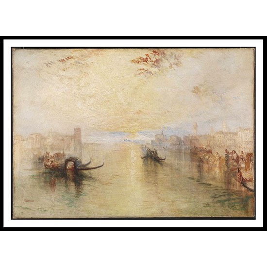 St Benedetto Looking towards Fusina 1843, A New Print Of a J. M. W Turner Painting