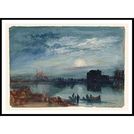 St Denis 1833, A New Print Of a J. M. W Turner Painting