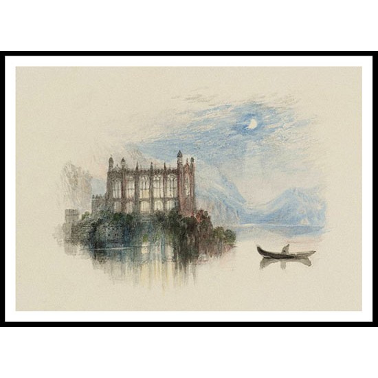 St. Herbert's Chapel for Rogers's 'Poems' 1830 32, A New Print Of a J. M. W Turner Painting