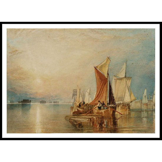 Stangate Creek on the River Medway 1823 24, A New Print Of a J. M. W Turner Painting