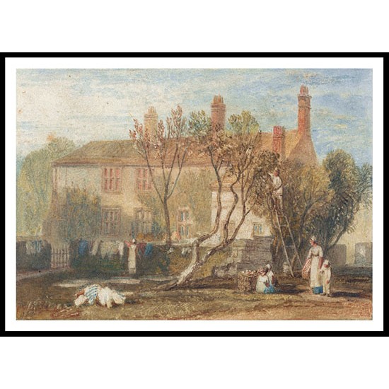 Steeton Manor House Near Farnley 1815 18, A New Print Of a J. M. W Turner Painting