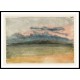 Storm Clouds Sunset with a Pink Sky 1824, A New Print Of a J. M. W Turner Painting