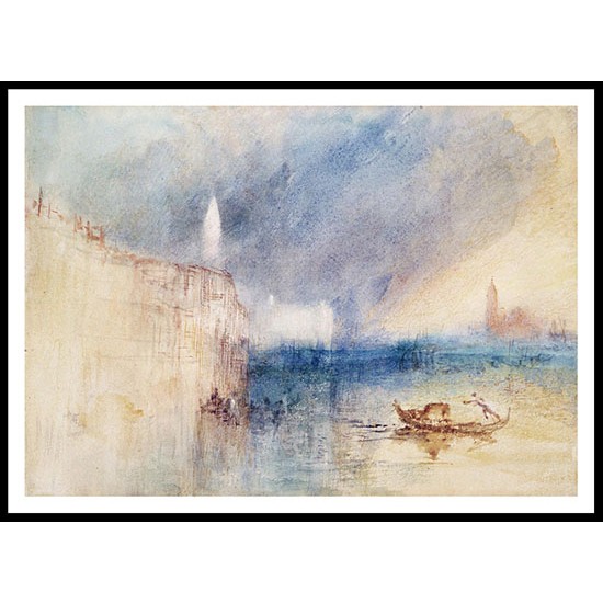 Storm at the Mouth of the Grand Canal Venice 1840, A New Print Of a J. M. W Turner Painting