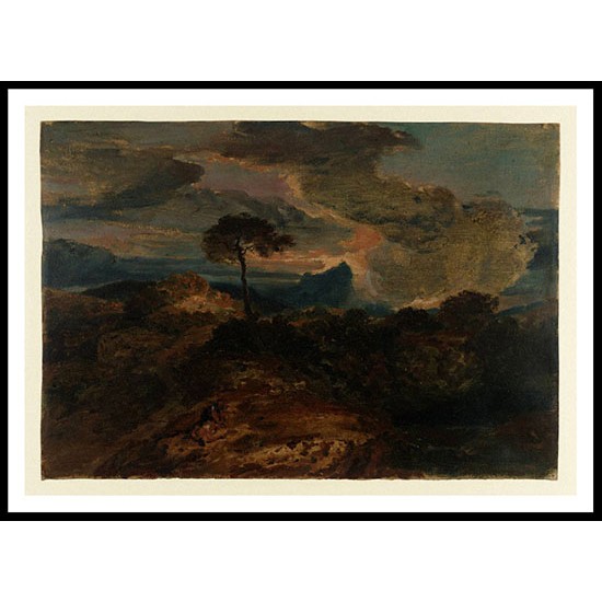 Stormy Landscape with Figures 1799 1800, A New Print Of a J. M. W Turner Painting