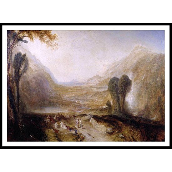 Story of Apollo and Daphne 1837, A New Print Of a J. M. W Turner Painting