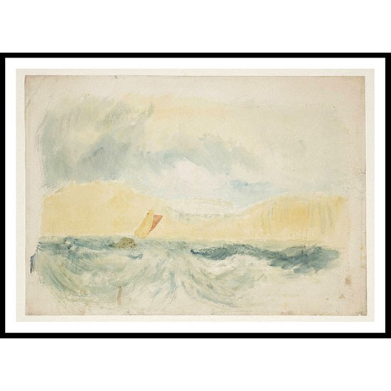 Study for 'Hastings Deep Sea Fishing' 1820, A New Print Of a J. M. W Turner Painting