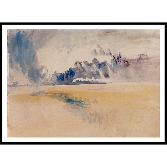 Study of Clouds and Wet Sand 1845, A New Print Of a J. M. W Turner Painting