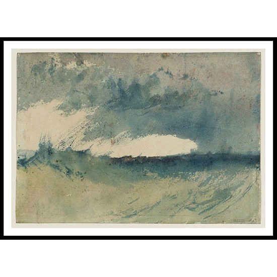 Study of Sea 1820 30, A New Print Of a J. M. W Turner Painting