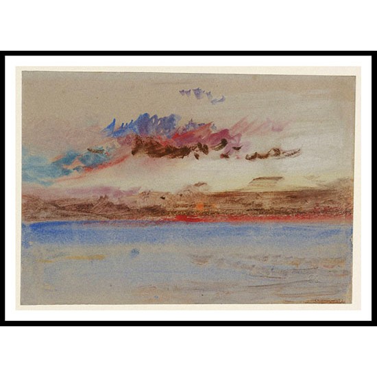 Sunset 1834, A New Print Of a J. M. W Turner Painting