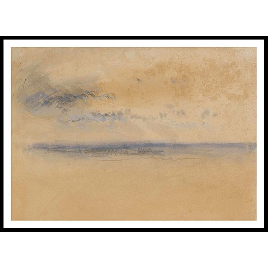 Sunset or Sunrise over the South Coast of England, A New Print Of a J. M. W Turner Painting