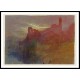 Sunset over a Ruined Castle on a Cliff 1835 39, A New Print Of a J. M. W Turner Painting