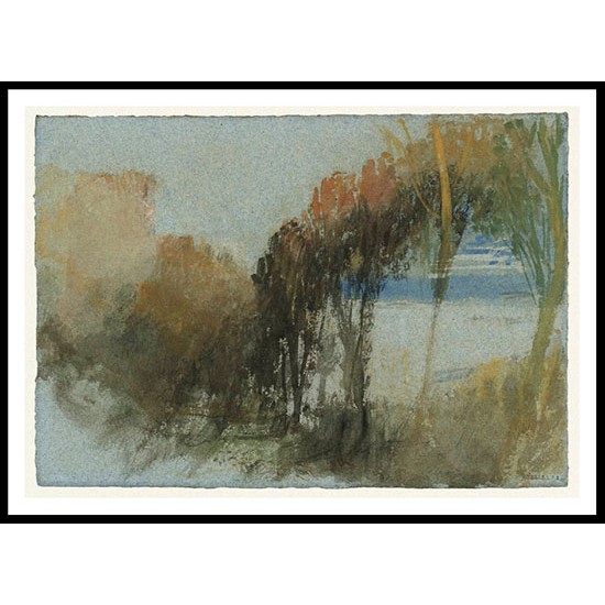 Tancarville An Avenue of Trees 1832, A New Print Of a J. M. W Turner Painting