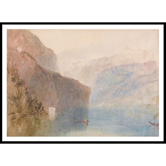 Tell's Chapel Lake Lucerne 1841, A New Print Of a J. M. W Turner Painting