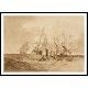 The 'Victory' Coming up the Channel with the Body of Nelson 1807 19, A New Print Of a J. M. W Turner Painting