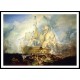 The Battle of Trafalgar 21 October 1805 1823 24, A New Print Of a J. M. W Turner Painting