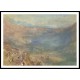 The Brunig Pass from Meringen Switzerland, A New Print Of a J. M. W Turner Painting