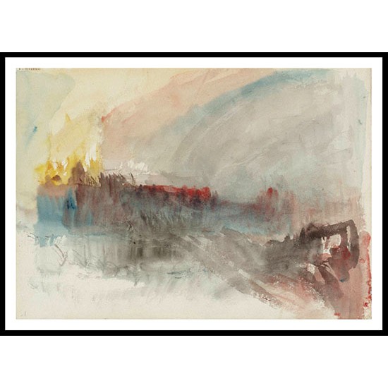 The Burning of the Houses of Parliament 1834 03, A New Print Of a J. M. W Turner Painting