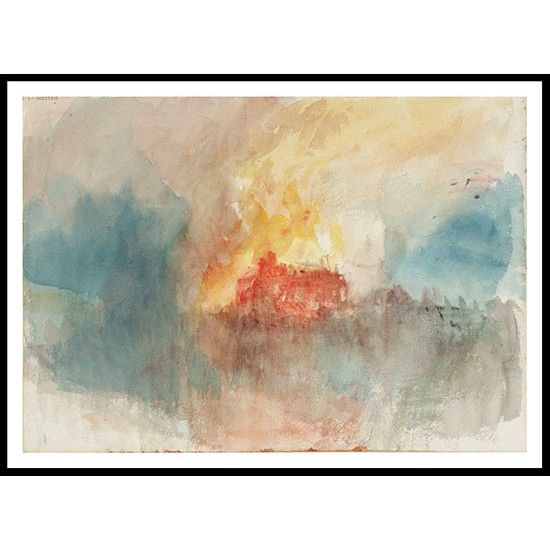 The Burning of the Houses of Parliament 1834 04, A New Print Of a J. M. W Turner Painting