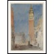 The Campanile of San Marco with the Pilastri Acritani from the Porta della Carta 1840, A New Print Of a J. M. W Turner Painting