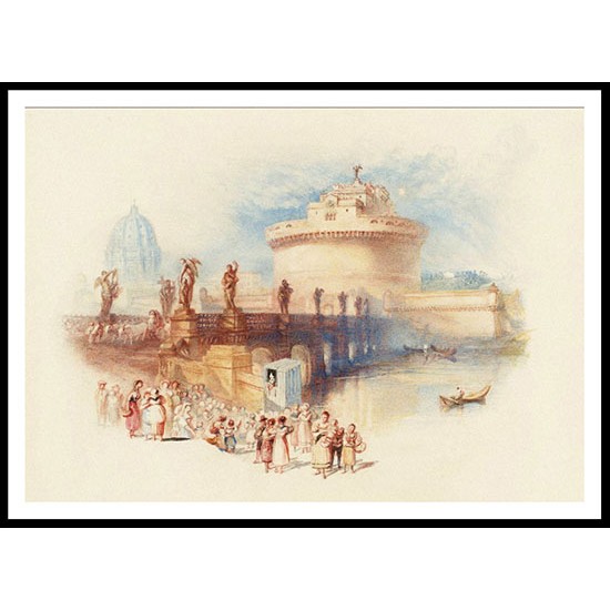 The Castle of St Angelo 1832, A New Print Of a J. M. W Turner Painting