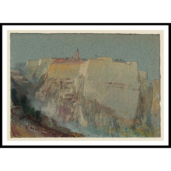 The Citadel of St Esprit Luxembourg 1839, A New Print Of a J. M. W Turner Painting