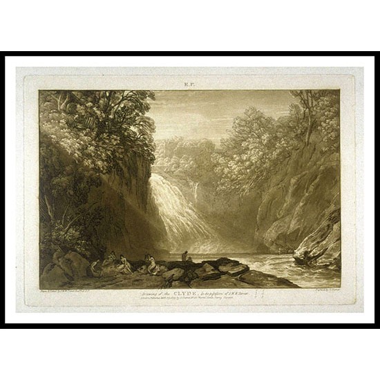 The Clyde River 1809, A New Print Of a J. M. W Turner Painting