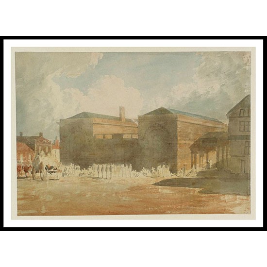 The Council Rooms Salisbury 1800, A New Print Of a J. M. W Turner Painting