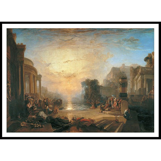 The Decline of the Carthaginian Empire 1817, A New Print Of a J. M. W Turner Painting