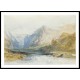 The Domlescgh Valley Looking North from the Gorge at Rothenbrunnen, A New Print Of a J. M. W Turner Painting