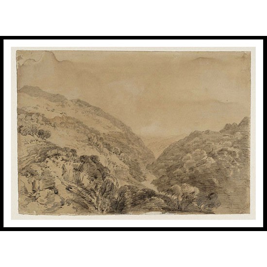 The Entrance to Glen Lyon near MacGregor's Leap 1801, A New Print Of a J. M. W Turner Painting