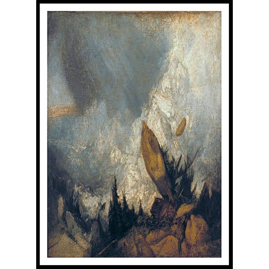 The Fall of an Avalanche in the Grisons 1810, A New Print Of a J. M. W Turner Painting