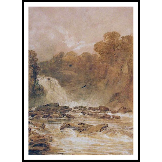 The Fall of the Clyde 1801, A New Print Of a J. M. W Turner Painting