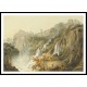 The Falls of Tivoli with the Temple of the Sibyl, A New Print Of a J. M. W Turner Painting